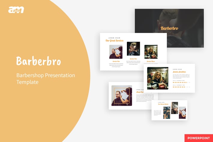 Barberbro - Barbershop Powerpoint Template