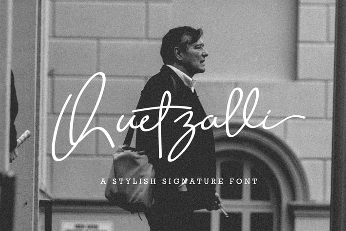 Quetzalli Signature Font