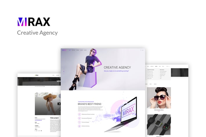 Mirax - Creative Agency PSD Template