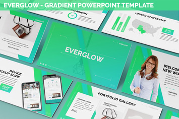 Everglow - Gradient Powerpoint Template