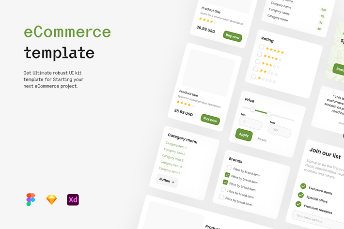 eCommerce template - UI kit