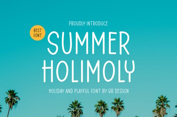 Summer Holimoly - Tropical & Playful Font