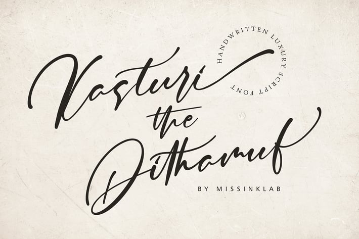 Kasturi Luxury Script Font