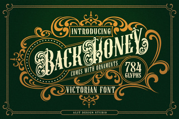 Black Honey Victorian Font