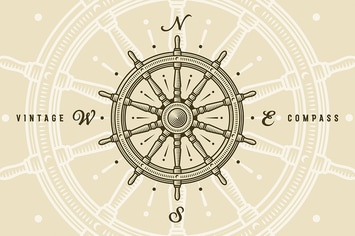 Vintage Ship Wheel