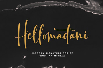 Hellomadani - Modern Signature Script