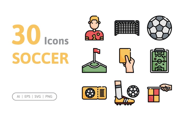 30 Soccer Icons