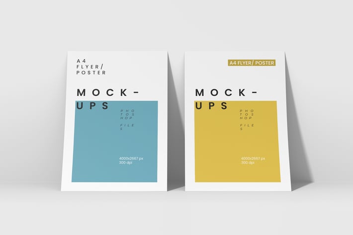 A4 Flyer/Poster Mockups