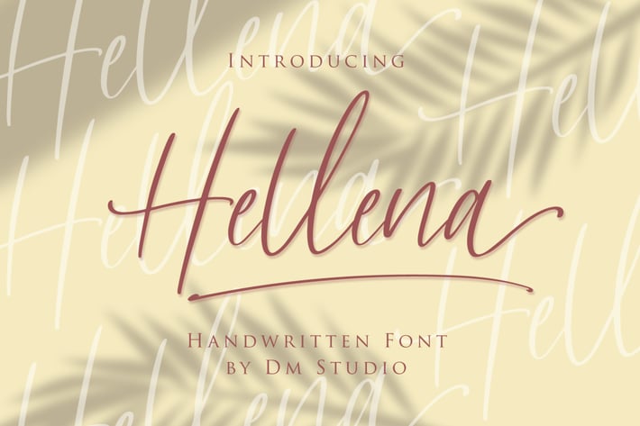 Hellena - Handwritten Script Font