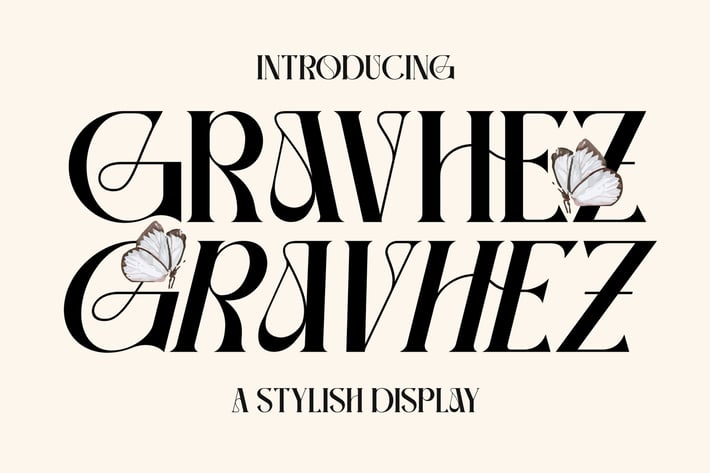 Gravhez Sylist Display Font