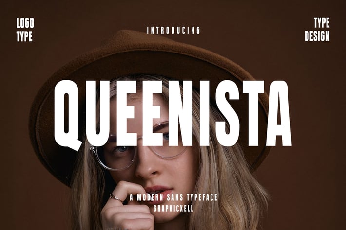 Queenista Sans Serif Font Typeface