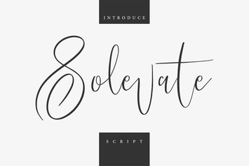 Solevate Typeface