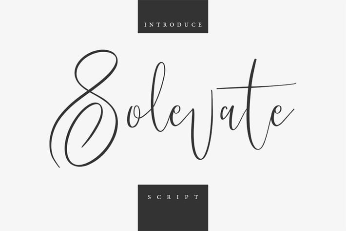 Solevate Typeface