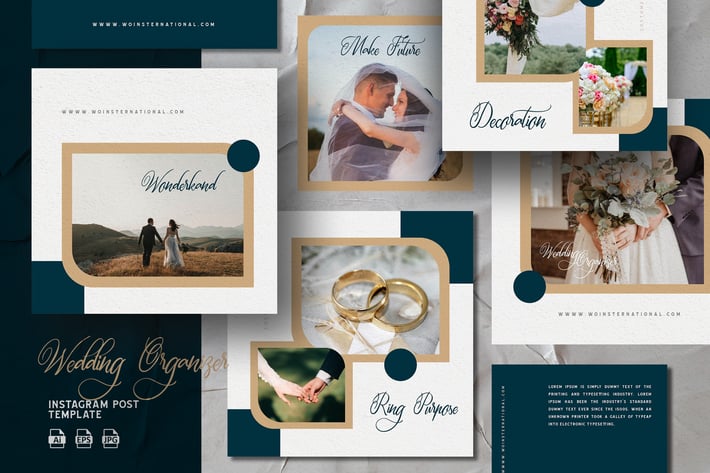 Elegant Modern Wedding - Instagram Post