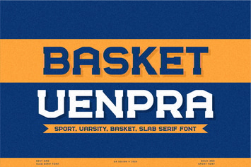 Basket Venpra - Sport Varsity Font