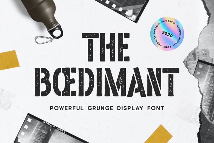 Boedimant - Grunge Display Font 