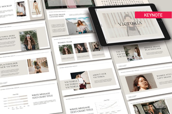 VICTORIA - Fashion Keynote Template
