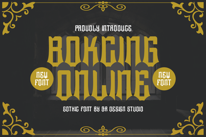 Bokcing Online - Gothic Font