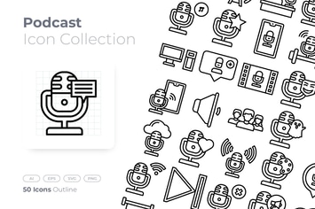 Podcast Outline Icon
