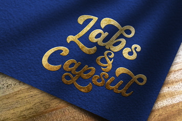 YDM Logo Mockup Textured Paper and Gold