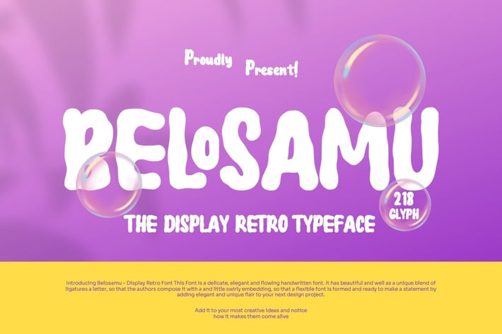 Belosamu - Dipslay Retro Font