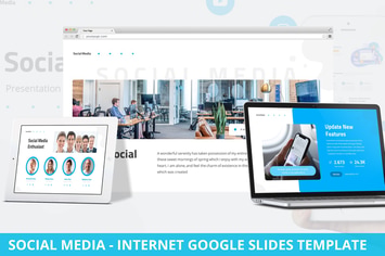 Social Media - Internet Google Slides Template