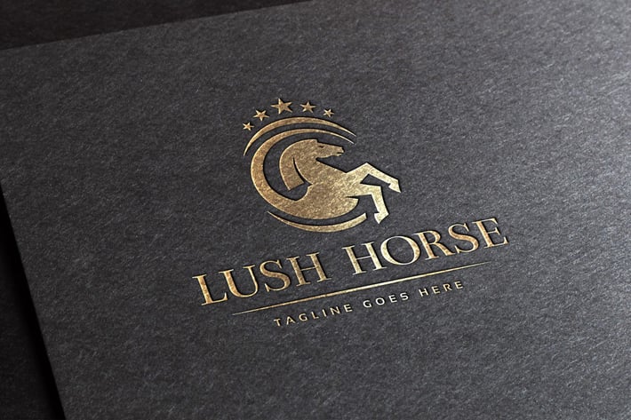 Lush Horse Logo Template