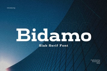 Bidamo - Slab Serif Font