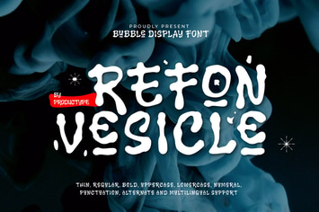 Refon Vesicle - Bubble Graffiti Font