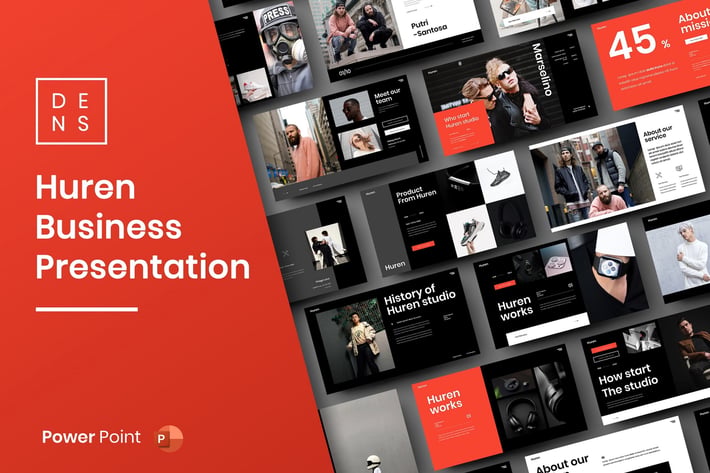 Huren – Business PowerPoint Template