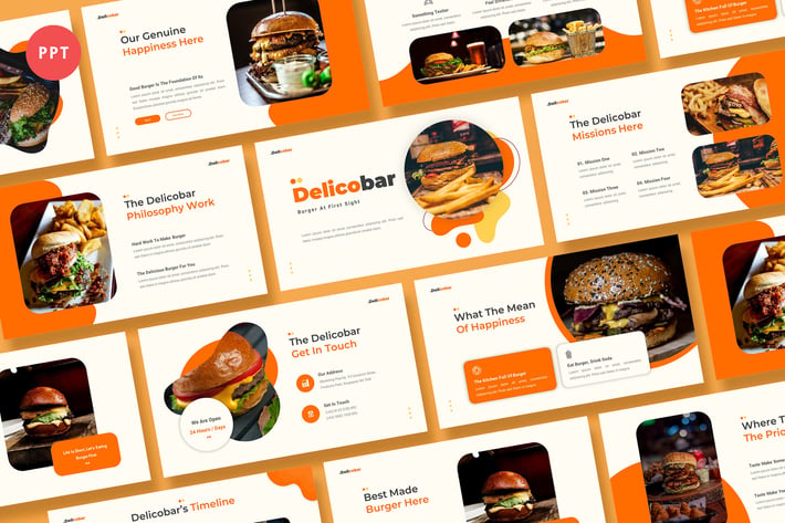 Delicobar Powerpoint Presentation Template
