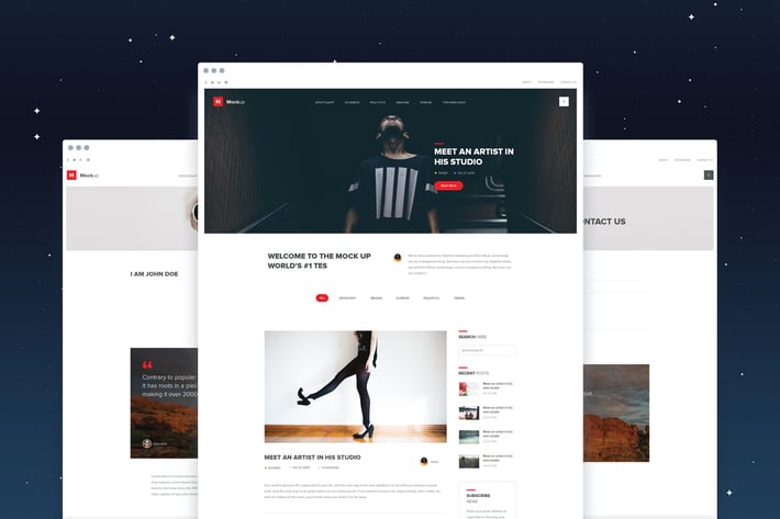 Mockup - Magazine PSD Template