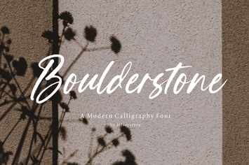 Boulderstone - Modern Calligraphy Logo Font