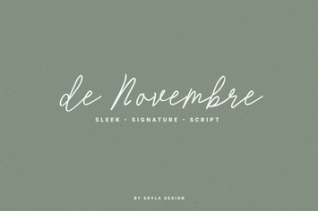de Novembre signature script