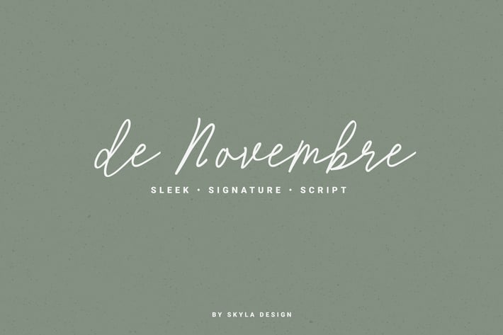 de Novembre signature script