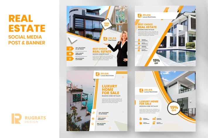Real Estate R1 Social Media Post Template