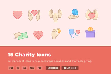 15 Charity Icons
