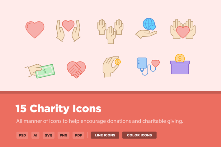 15 Charity Icons