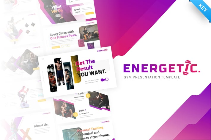Energetic – Gym Keynote Presentation Template 