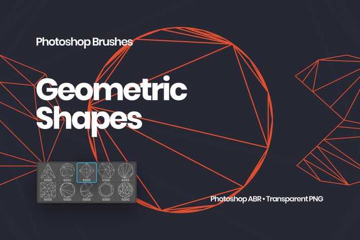Geometric Shapes Photoshop Brushes