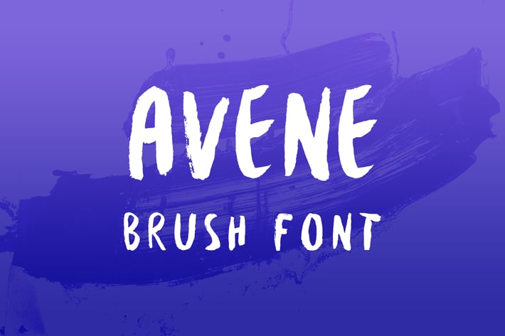 Avene PRO Brush Font