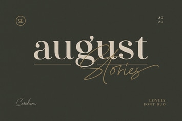 August Stories - LOVELY FONT DUO