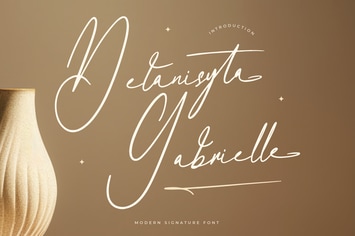 Delanisyta Gabrielle Modern Signature Font