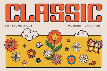 Classic - Modern Retro Font