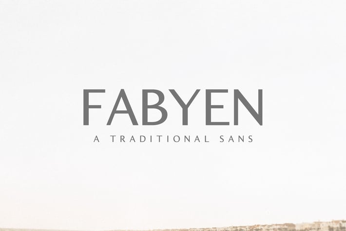 Fabyen A Traditional Sans Font Pack