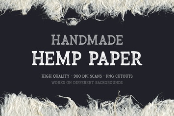 Handmade Hemp Paper Cutouts