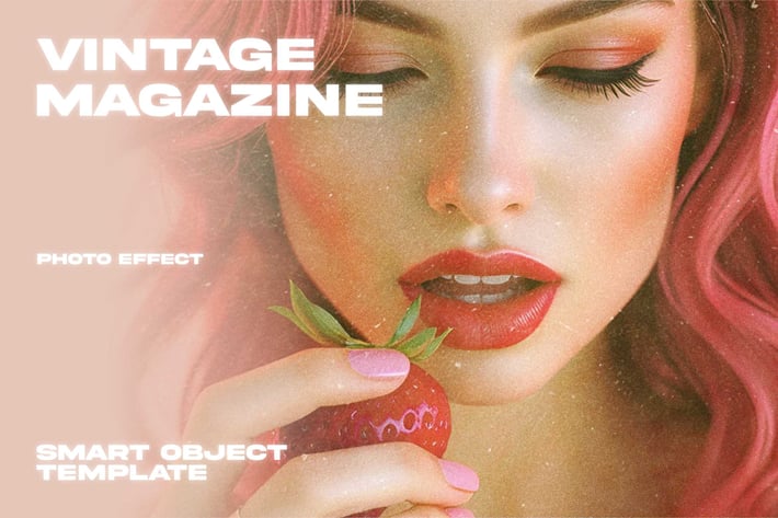 Vintage Magazine Photo Effect