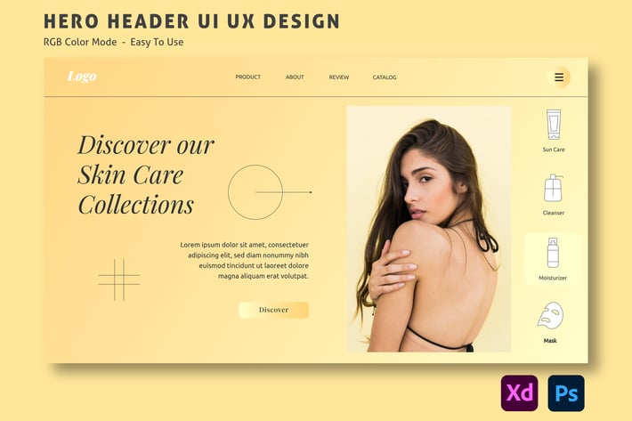 Beauty Clinic – Hero Header Website Template