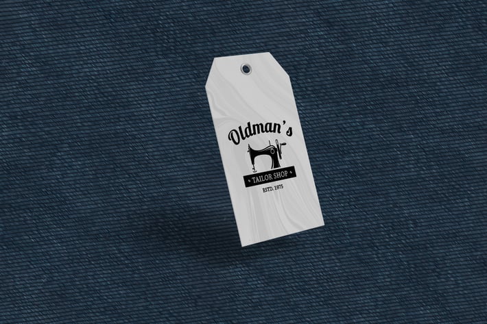 Clothing Tag Product Mockup V3