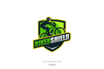 Cycling Sports and Esports Logo template